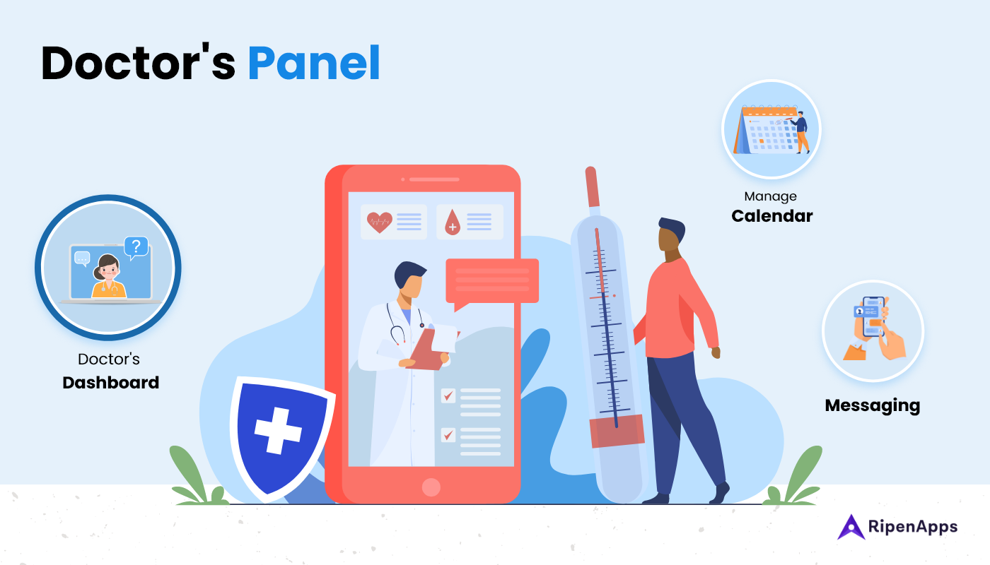 Key features of Telemedicine App for doctors